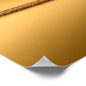Elegante Moderne Gouden Kunst Geschenk Poster (Hoek)