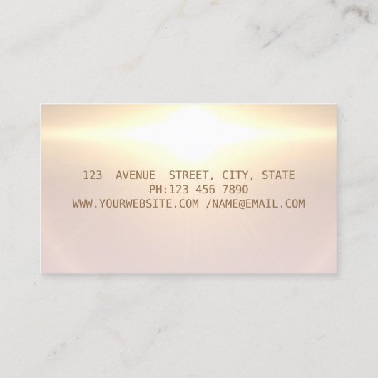 Elegante moderne gouden Lijsten naaimachine Cat Visitekaartje (Achterkant)