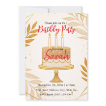 Elegante moderne gouden minimalistische verjaardag