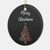 elegante moderne gouden roos voor kerst keramisch ornament (Links)