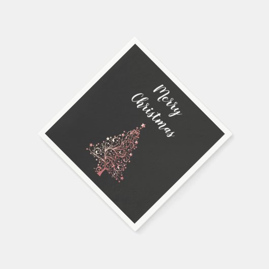 elegante moderne gouden roos voor kerst servetten (Hoek)