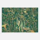 Elegante moderne goudmarmeren sneeuwvlokken inpakpapier vel (Voorkant)