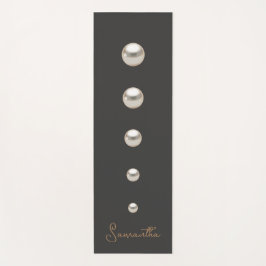 elegante moderne grijze parels yogamat