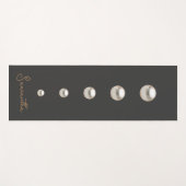 elegante moderne grijze parels yogamat (Voorkant (horizontaal))