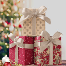 Elegante moderne grillige kerstset van cadeau