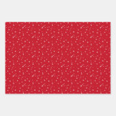 Elegante moderne grillige kerstset van cadeau inpakpapier vel (Voorkant 3)