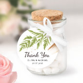 Elegante moderne groen en gouden bruiloft dank u bedankjes labels