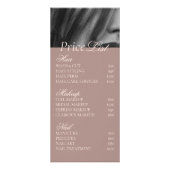 Elegante moderne groene bruine foto haar studio reclamekaart (Achterkant)