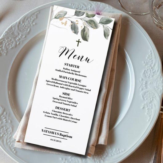 Elegante moderne groenvoorziening Doop 4x9 platte Menu