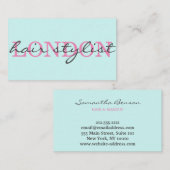 Elegante moderne haarstylist script handtekening visitekaartje (Voorkant / Achterkant)