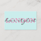 Elegante moderne haarstylist script handtekening visitekaartje (Voorkant)