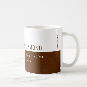 elegante moderne halfbruine koffie-mok koffiemok