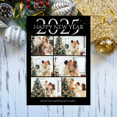Elegante moderne Happy New Year fotocollage Feestdagenkaart
