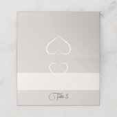 Elegante moderne hart bruiloft Silhouette Collecti Plaatskaartje (Buitenkant ongevouwen)