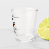 Elegante moderne hart foto bruiloft shot glas (Rechts)