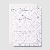 Elegante moderne hart typografie script bruiloft vellum uitnodigingen (Offset (Uitnodiging))