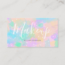 elegante moderne heldere pastelwaterverf visitekaartje