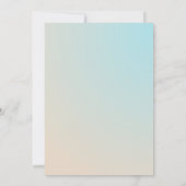 Elegante moderne holografische bruiloft uitnodigin kaart (Achterkant)