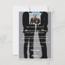 Elegante moderne homoseksuele mannen grijze trouwf
