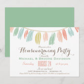 Elegante, moderne housewarming party uitnodiging (Voorkant / Achterkant)