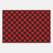 Elegante moderne houthakker eland plaid inpakpapier vel (Voorkant 2)