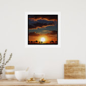 Elegante moderne huis wanddecoratie poster (Keuken)