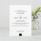 Elegante moderne in liefdevolle geheugen boog foto kaart (Staand voorkant)