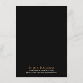 Elegante moderne Indiase restaurant plat menu (Achterkant)