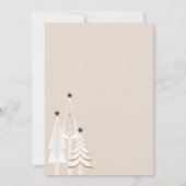 Elegante Moderne Joy Foto Evergreen Kerstboom Feestdagenkaart (Achterkant)