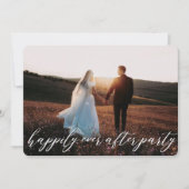 Elegante moderne kalligrafie Elopement-huwelijksui Kaart (Voorkant)
