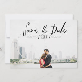 Elegante moderne kalligrafie foto Save the Date