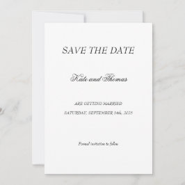 Elegante moderne kalligrafie minimalistische chiqu save the date