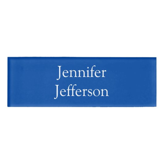 Elegante Moderne Kalligrafie Naam Professioneel Bl Naambadge (Voorkant)