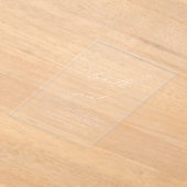 Elegante moderne kalligrafie romige bruiloft acryl uitnodigingen (Laagn)