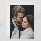 Elegante moderne kalligrafie script foto bruiloft kaart (Achterkant)