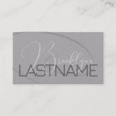 Elegante Moderne Kalligrafie Signature Haarsalon Visitekaartje (Voorkant)