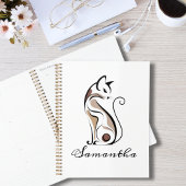 Elegante moderne kat,kat moeder, abstract aangepas planner