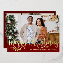 Elegante moderne kerst familie foto collage