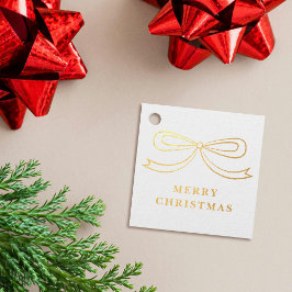 Elegante moderne kerstboog vakantietag bedankjes labels