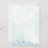 Elegante moderne kerstfeest uitnodiging (Achterkant)