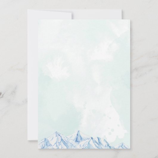 Elegante moderne kerstfeest uitnodiging (Achterkant)