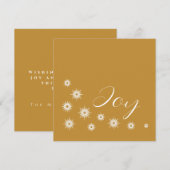 Elegante moderne Kerstkaart 'Gouden Ster' (Voorkant / Achterkant)