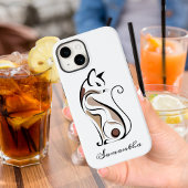 Elegante Moderne Kitty, Kat Moeder, Cute Gepersona Case-Mate iPhone Case