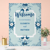 Elegante moderne klassieke script bruiloft acryl bord (Huwelijk)