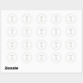 Elegante moderne klassieke trouw monogram sticker (Vel)