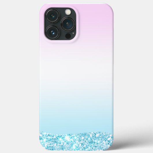 Elegante Moderne kleurrijke gradiënt glitter Regen Case-Mate iPhone Case (Achterkant)