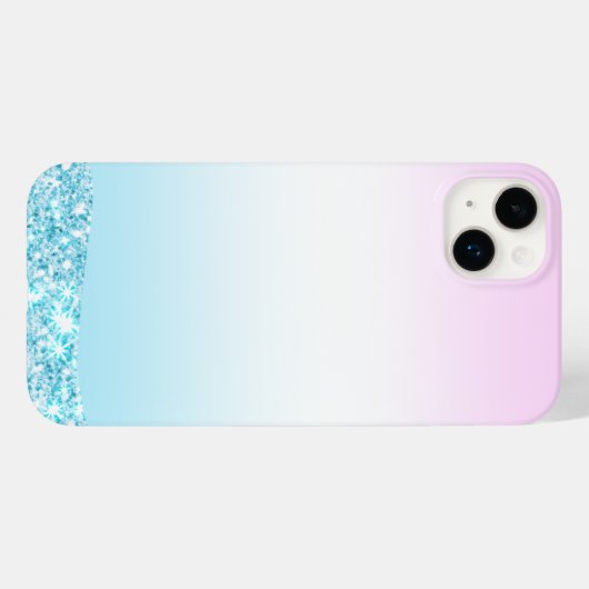 Elegante Moderne kleurrijke gradiënt glitter Regen Case-Mate iPhone Case (Achterkant (horizontaal))
