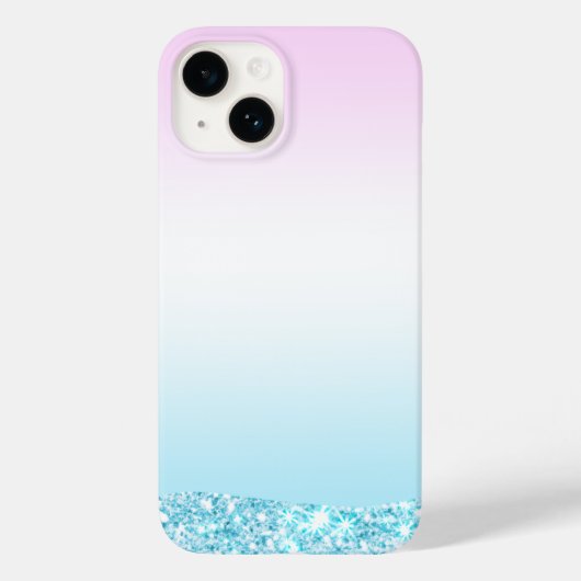 Elegante Moderne kleurrijke gradiënt glitter Regen Case-Mate iPhone Case (Achterkant)