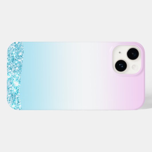 Elegante Moderne kleurrijke gradiënt glitter Regen Case-Mate iPhone Case (Achterkant (horizontaal))