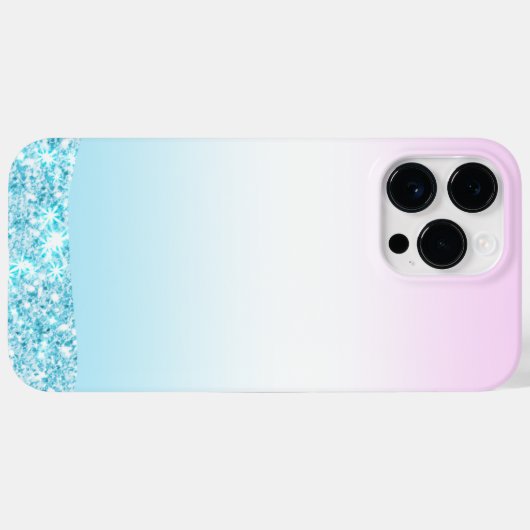 Elegante Moderne kleurrijke gradiënt glitter Regen Case-Mate iPhone Case (Achterkant (horizontaal))